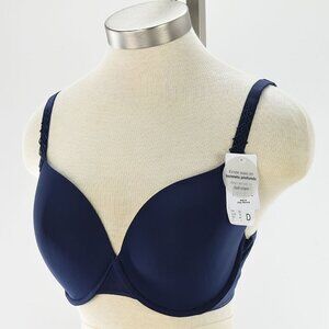 SIMONE PERELE Navy Blue MUSE Contour Plunge Underwire Bra 34D NWT